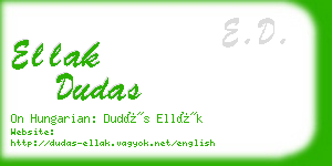 ellak dudas business card